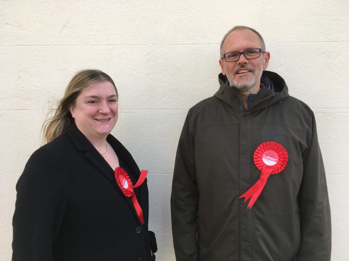Cllr Sarah Lishman and Cllr Kevin Hughes